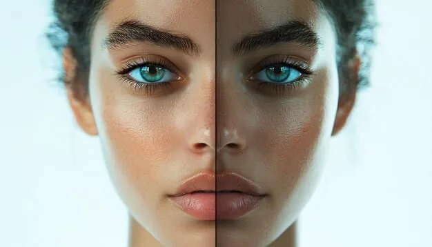 A split image showing