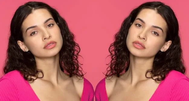 A split image showing a before-and-after of a person with a cut crease makeup look on one eye and no makeup on the other. The cut crease side demonstrates the dramatic difference created by the technique, showcasing the defined crease and enhanced eye shape.