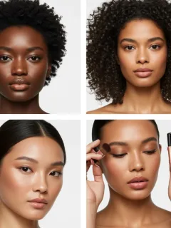 Diverse women showcasing perfect makeup shades for their skin tones
