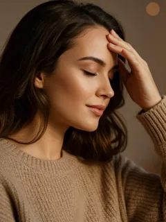 Woman meditating peacefully during her personalized self-care Sunday ritual