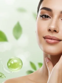 Woman with calm, radiant sensitive skin, embodying effective skincare solutions