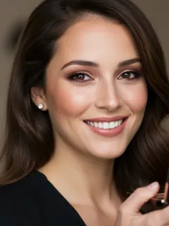 Woman showcasing a versatile day to night makeup look for 2026