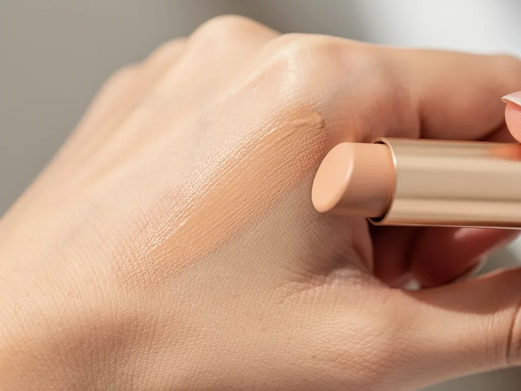 Hand blending multi-use stick for seamless minimalist makeup