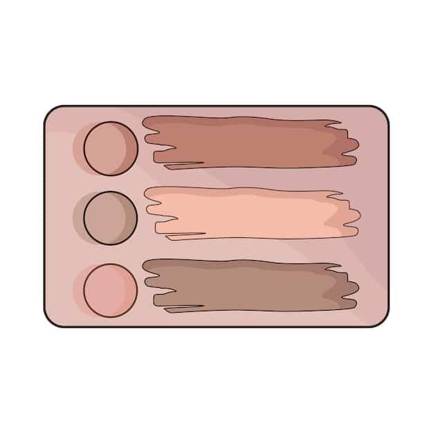 An illustration showing various contour brushes with labels indicating their specific uses for contouring and highlighting.