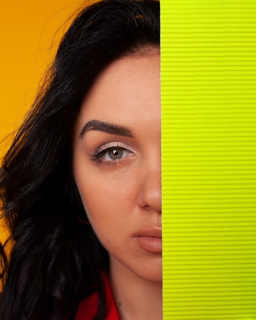 A split image showing before and after brow shaping. The 'before' image shows unruly and undefined brows, while the 'after' image showcases perfectly shaped and filled brows.