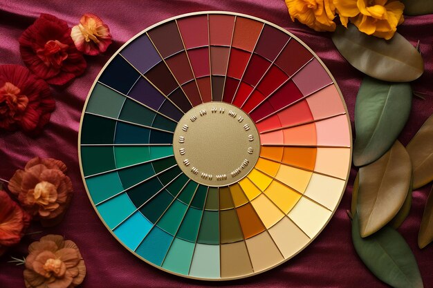 A color wheel displaying various shades of blush, organized by warm and cool undertones. A light-skinned hand points to a peach-toned blush in the warm category, while a dark-skinned hand points to a berry-toned blush in the cool category.