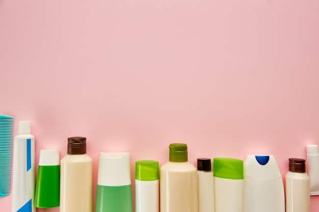 A split-image showcasing a variety of skincare products categorized by skin type. On one side, products for oily skin, including a gel cleanser and lightweight moisturizer, are displayed. On the other side, products for dry skin, such as a creamy cleanser and rich emollient, are shown.