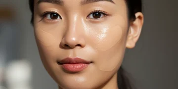 Woman with perfectly blended foundation for a flawless finish