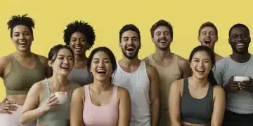 Diverse individuals celebrating body positivity and self-acceptance.