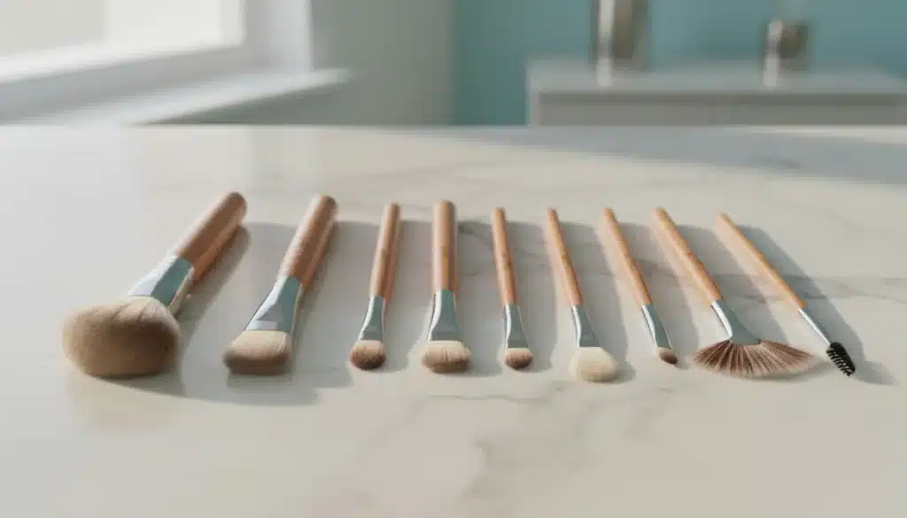 Professional makeup brushes for a complete beauty kit in 2026, ideal for flawless application.