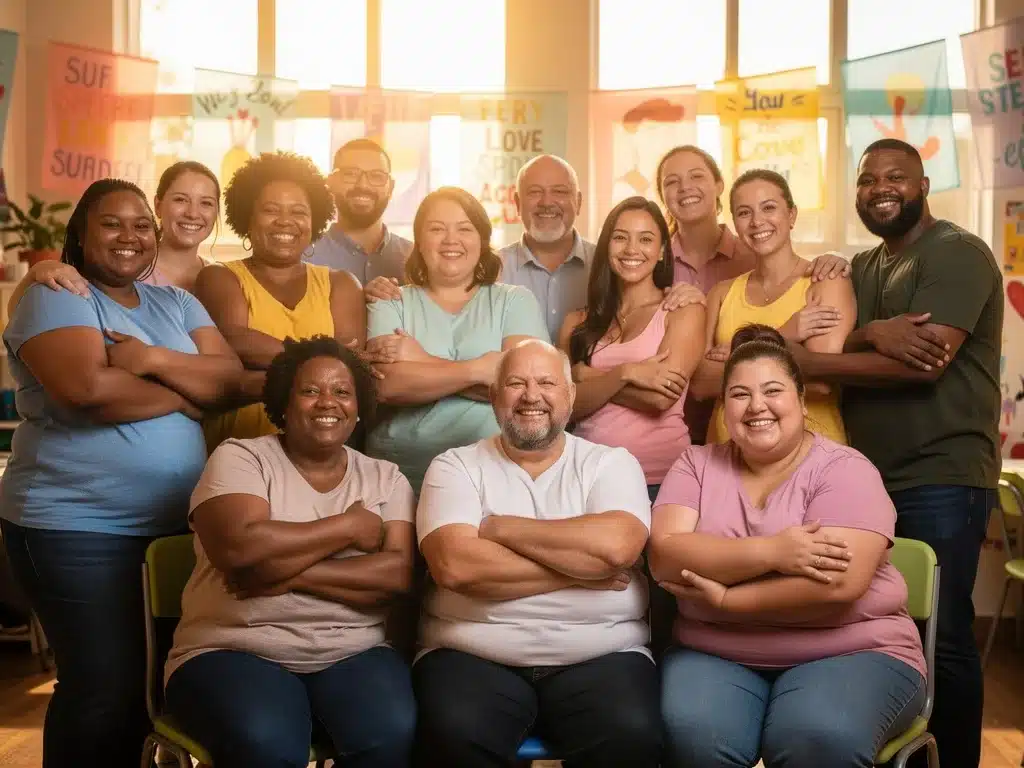 Diverse individuals celebrating body positivity and self-acceptance in 2026. Body Positivity Movement.